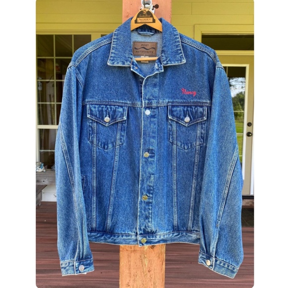 Vintage John Wayne Tribute Medium Wash Denim Jean Jacket • 90s • Cotton - Medium - Picture 2 of 8
